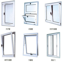 Aluminum frame tempered glass window